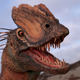 Reconstrucción de un Dilophosaurus según los últimos estudios.